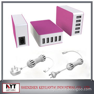 2016 new arrival 5 ports USB power supply ac/dc adaptor for all brands smartphone